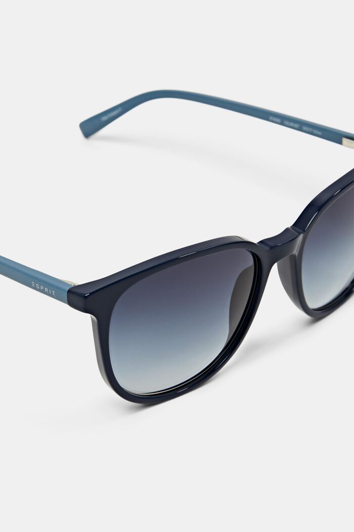 Gradient Square Framed Sunglasses, NAVY BLUE, detail image number 0