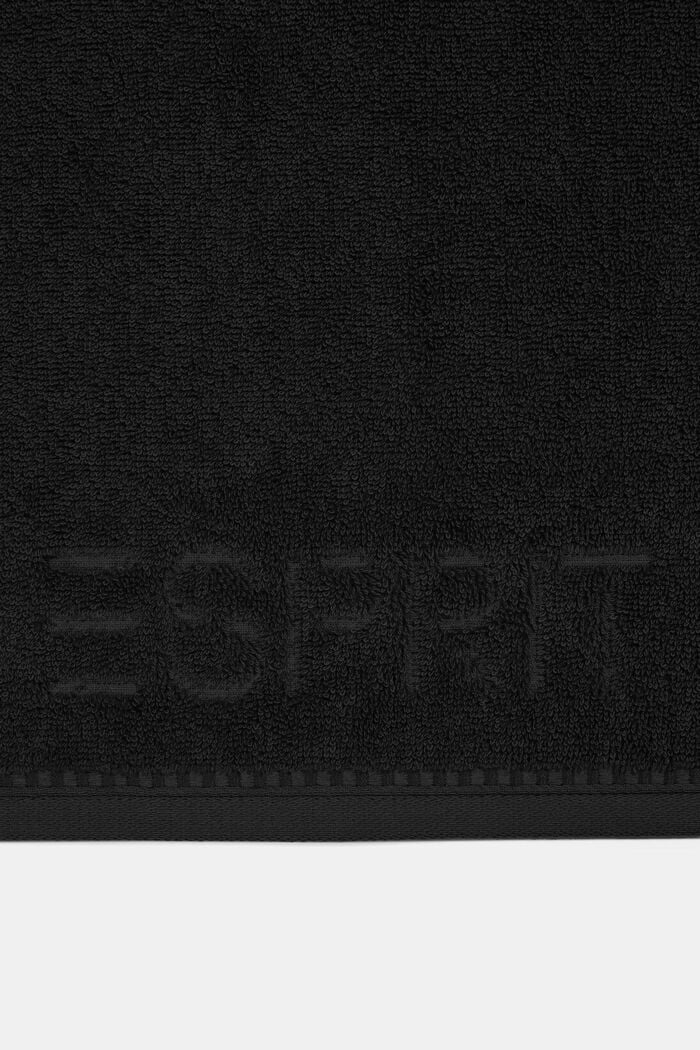 Terry cloth towel collection, BLACK, detail image number 0