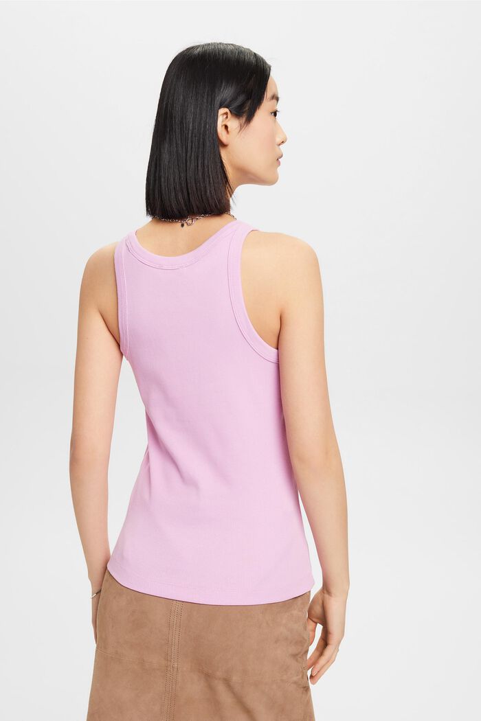 Ribbed tank top, LILAC, detail image number 3