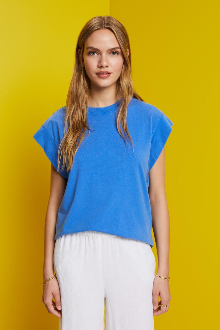 Batwing Short-Sleeve T-Shirt, BRIGHT BLUE, detail image number 0