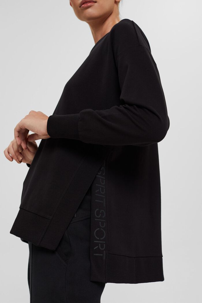 Sweatshirt in organic cotton, BLACK, detail image number 2