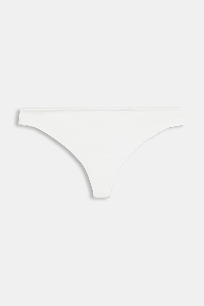 Recycled: hipster thong with lace, OFF WHITE, detail image number 4