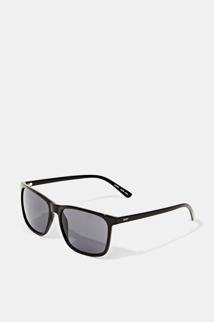 Lightweight acetate sunglasses, BLACK, detail image number 1