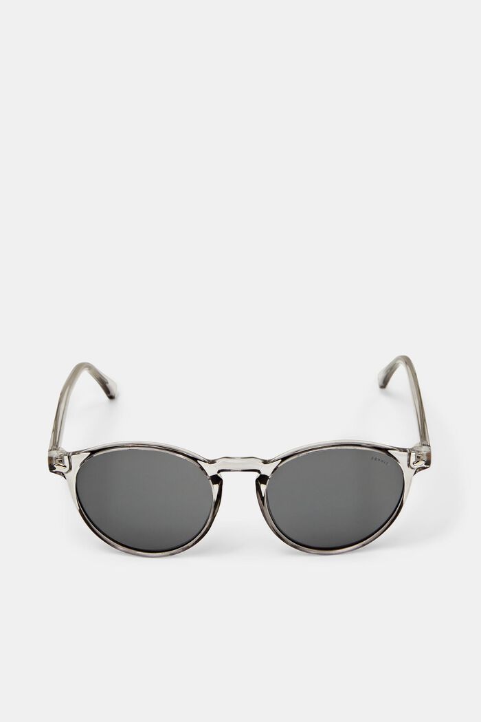 Sunglasses with transparent round frame, GREY, detail image number 0