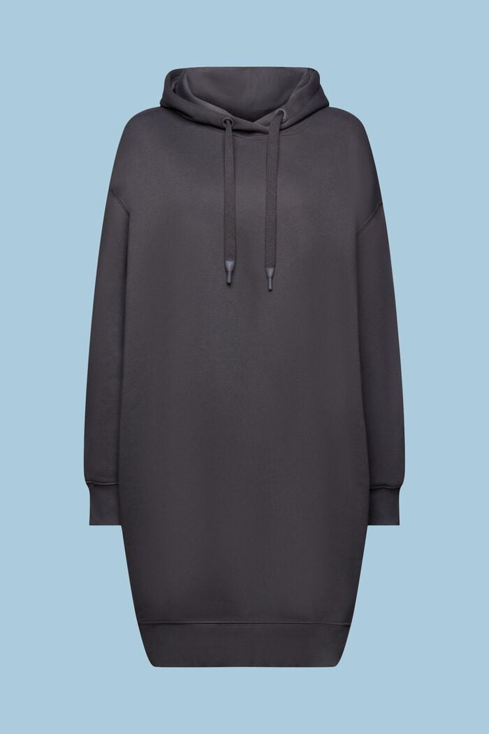 Hooded Sweatshirt Dress, DARK GREY, detail image number 6