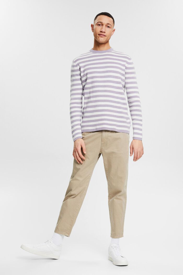Striped jumper made of organic cotton