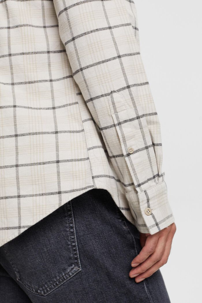Flanell shirt with checks, WHITE, detail image number 2