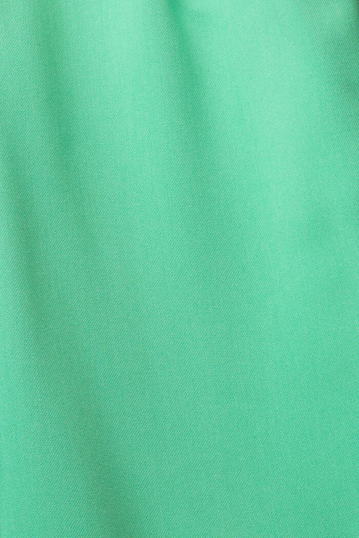 High-rise culottes with waist pleats, GREEN, detail image number 1