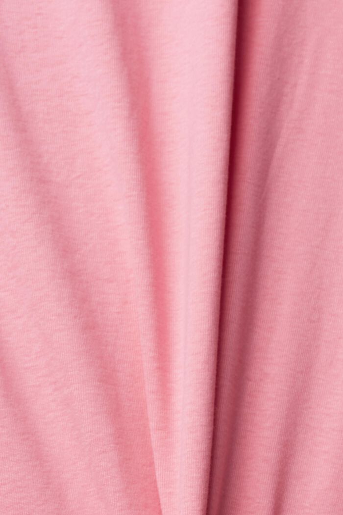 Jersey long sleeve top, PINK, detail image number 1