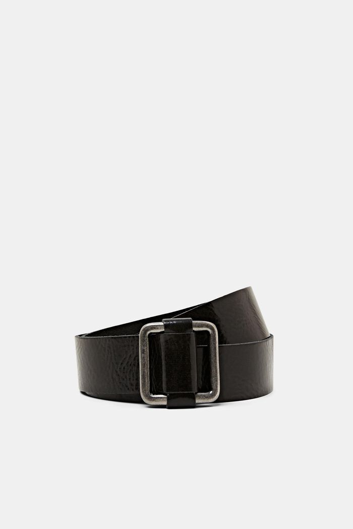 Leather Belt, BLACK, detail image number 0