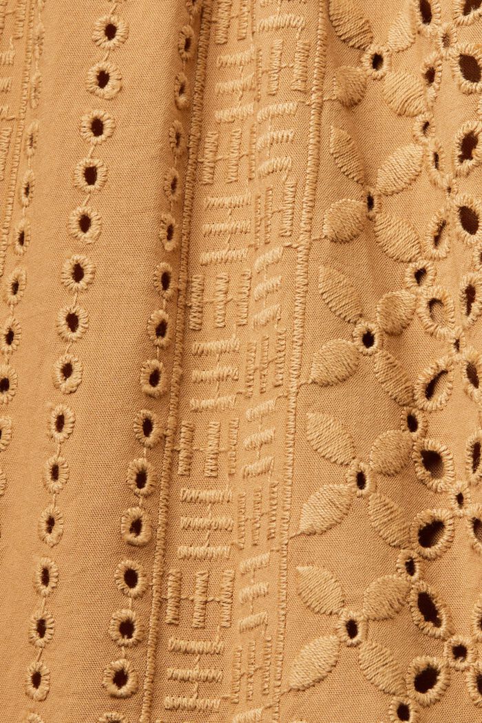 Embroidered skirt, LENZING™ ECOVERO™, KHAKI BEIGE, detail image number 4