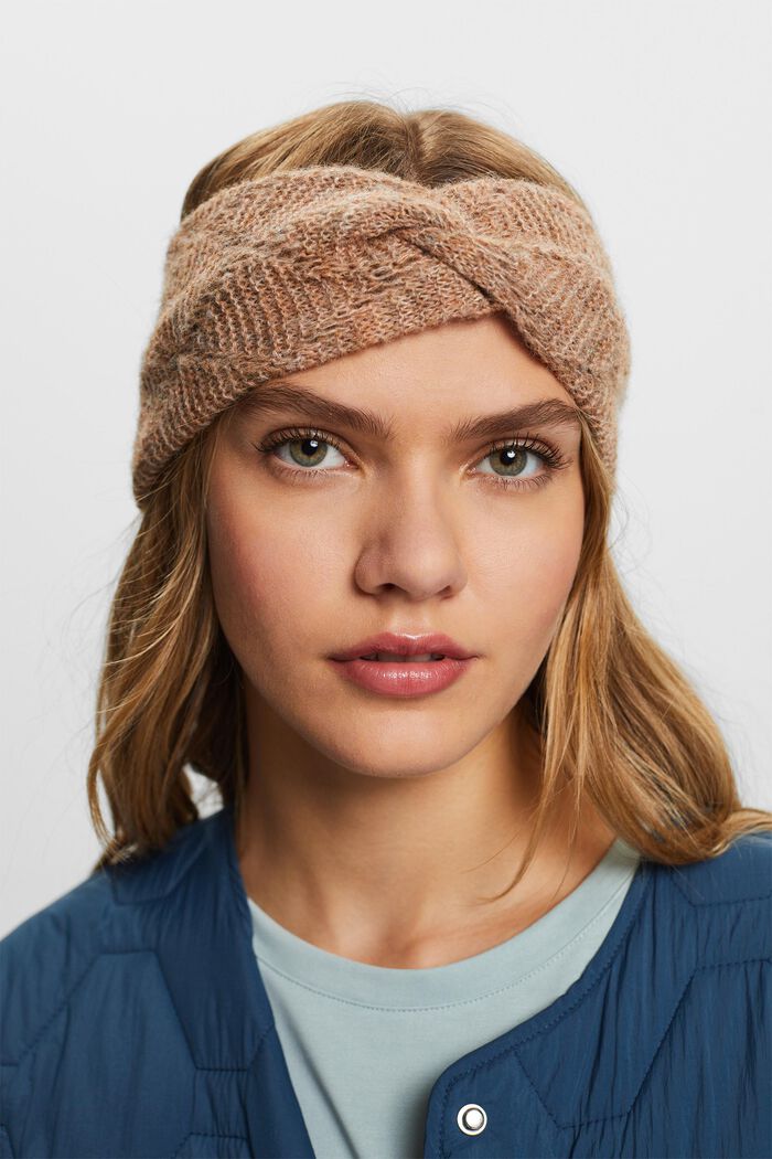 ESPRIT - Recycled: ajour headband with wool at our online shop