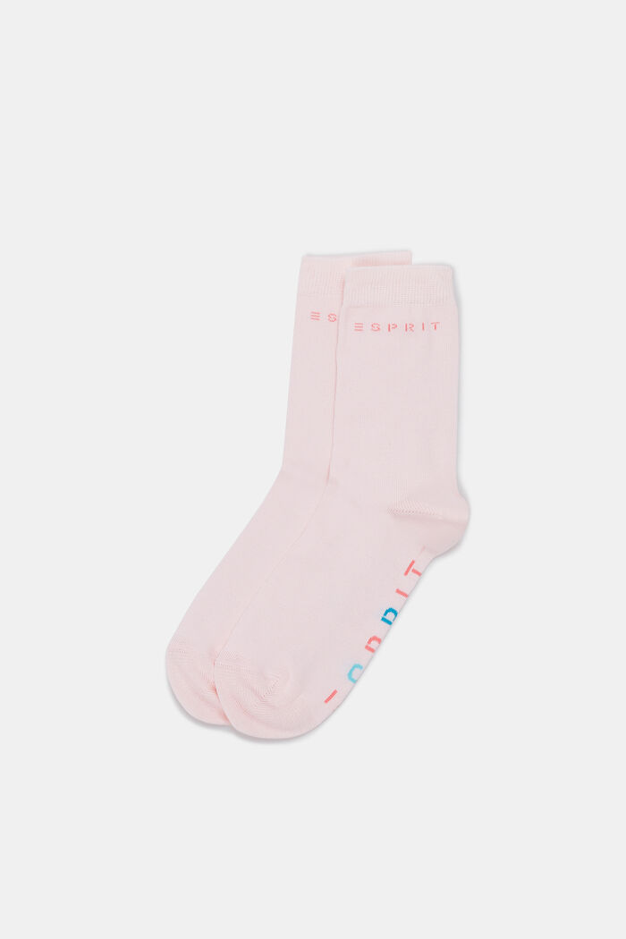 Kids' socks with logo, POWDER ROSE, detail image number 0