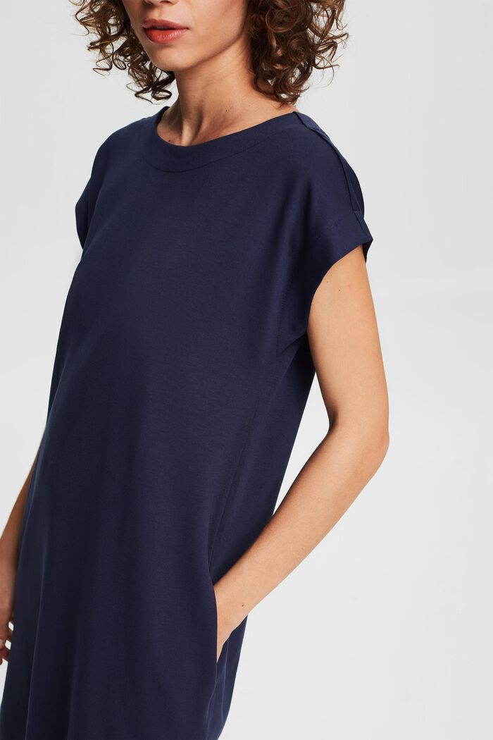Knee-length jersey dress with TENCEL™, NAVY, detail image number 3