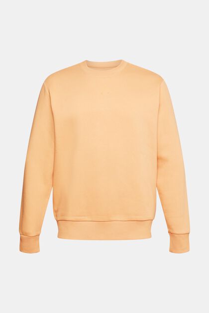 Recycled: plain-coloured sweatshirt, PEACH, overview