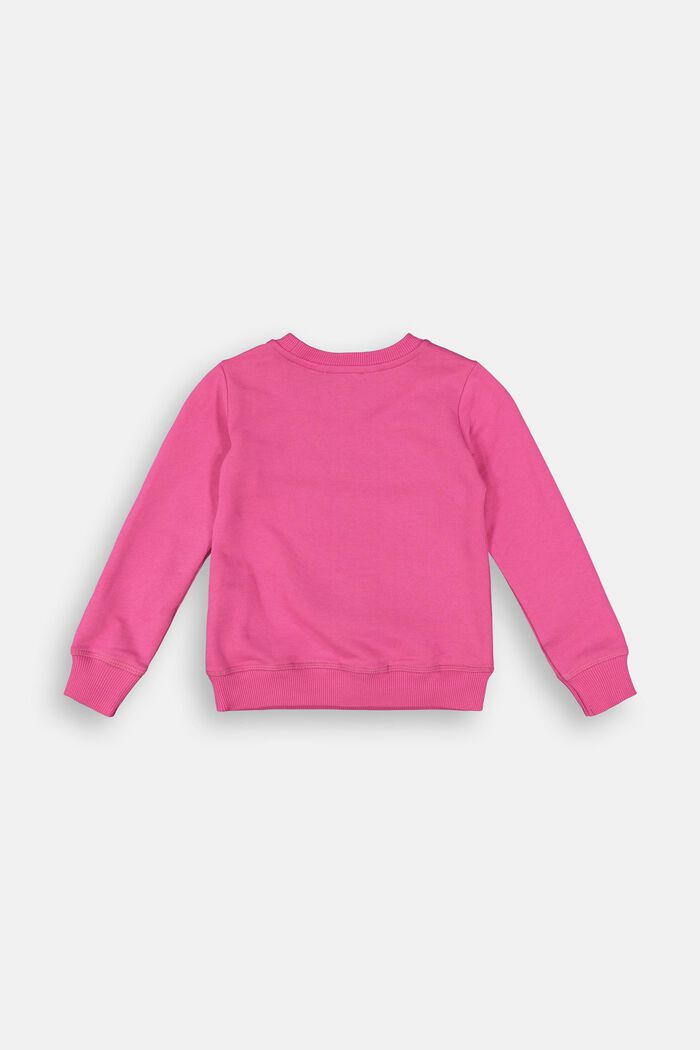 Logo sweatshirt in 100% cotton, PINK, detail image number 1