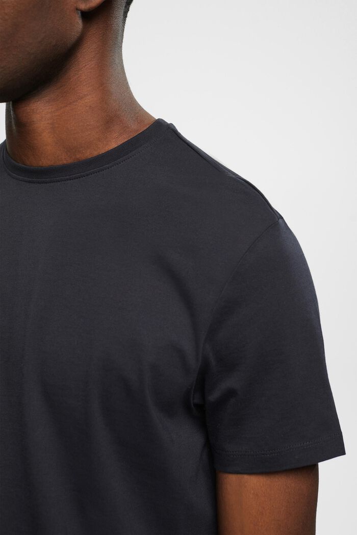 Pima cotton slim fit t-shirt, BLACK, detail image number 2