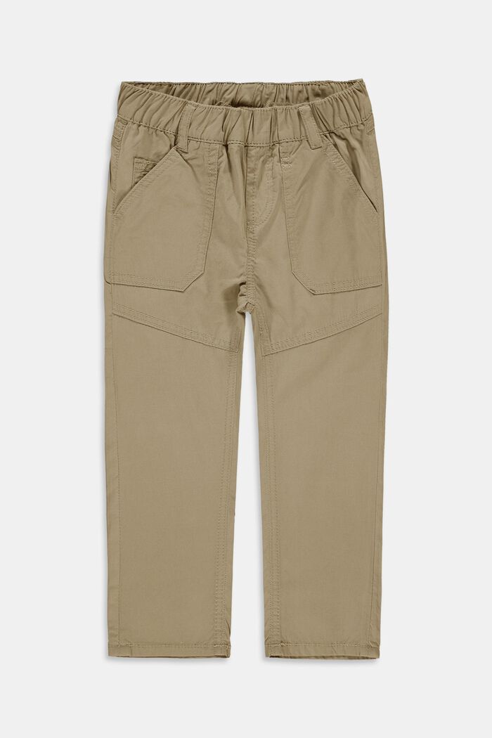 Trousers with an elasticated waistband, 100% cotton