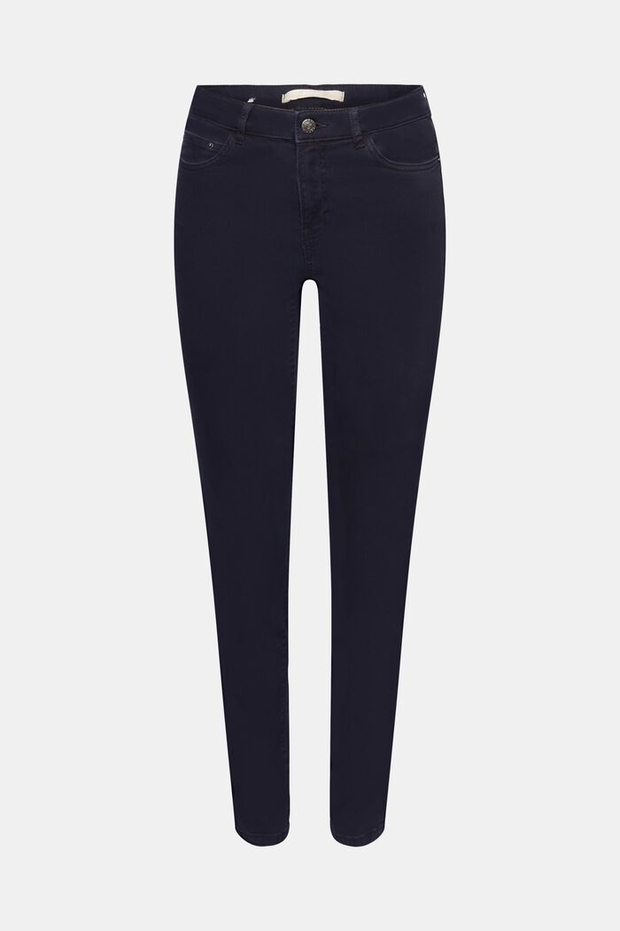 Mid-rise skinny fit trousers, NAVY, detail image number 7