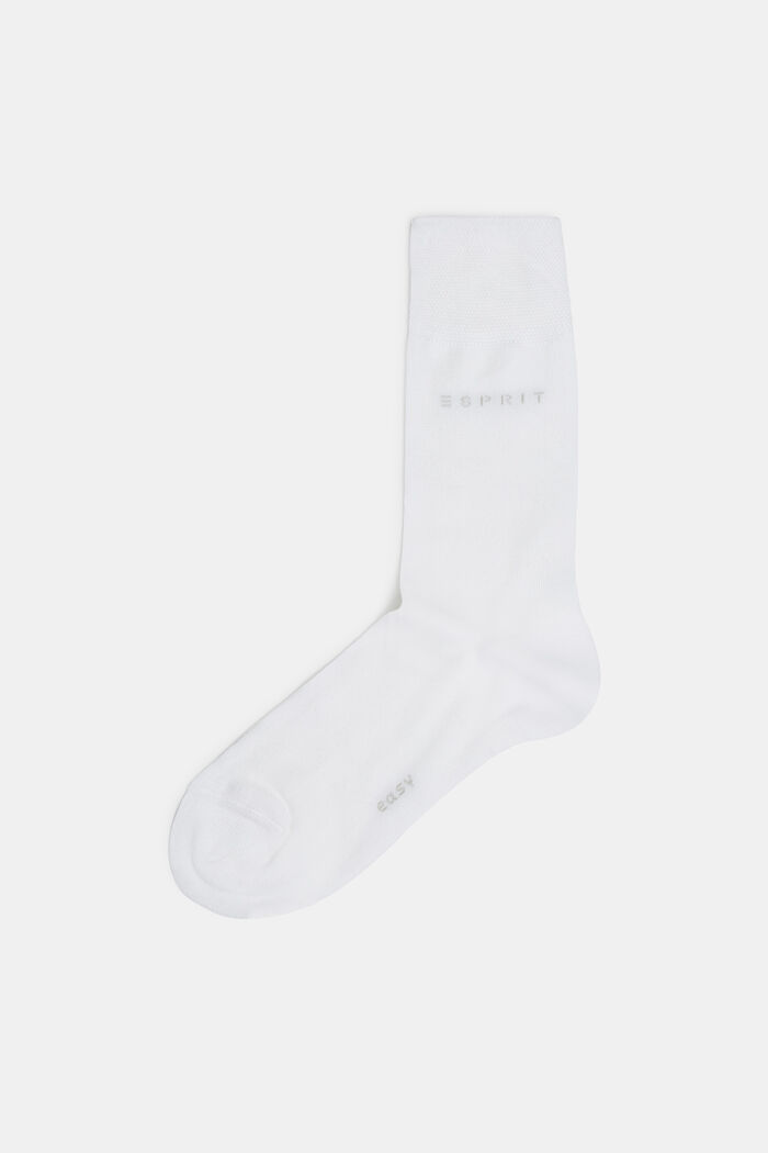 2-pack of socks , blended organic cotton, WHITE, detail image number 0