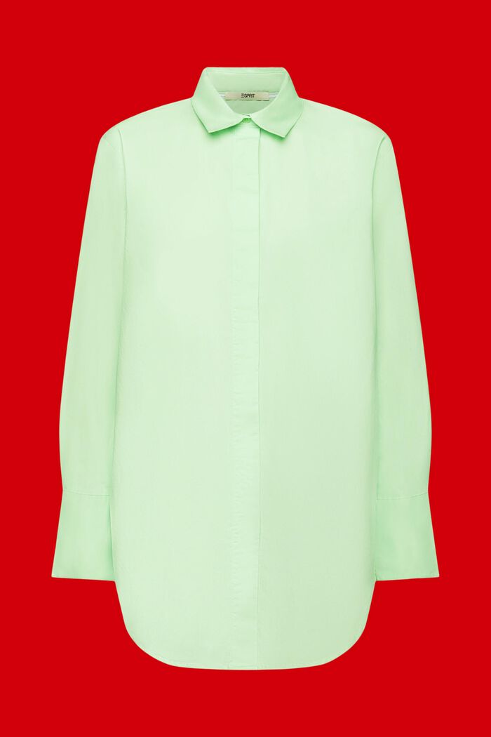 Oversized shirt blouse, CITRUS GREEN, detail image number 6