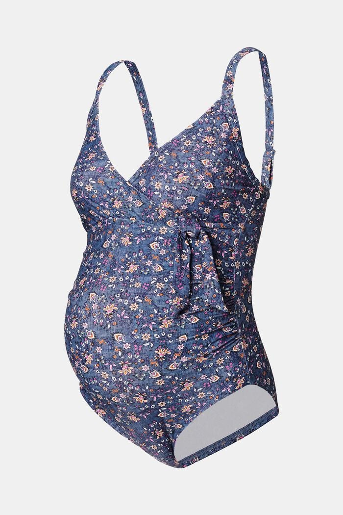 Swimsuit with padded cups, NIGHT SKY BLUE, overview