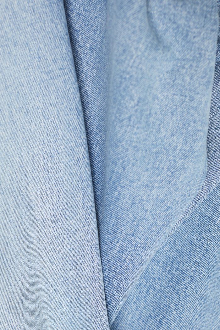 High-Rise Straight Jeans, BLUE LIGHT WASHED, detail image number 5