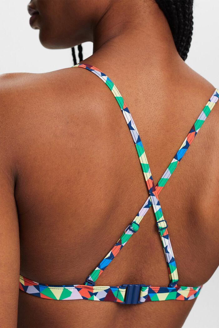 ESPRIT - Recycled: padded bikini top with all-over pattern at our online  shop