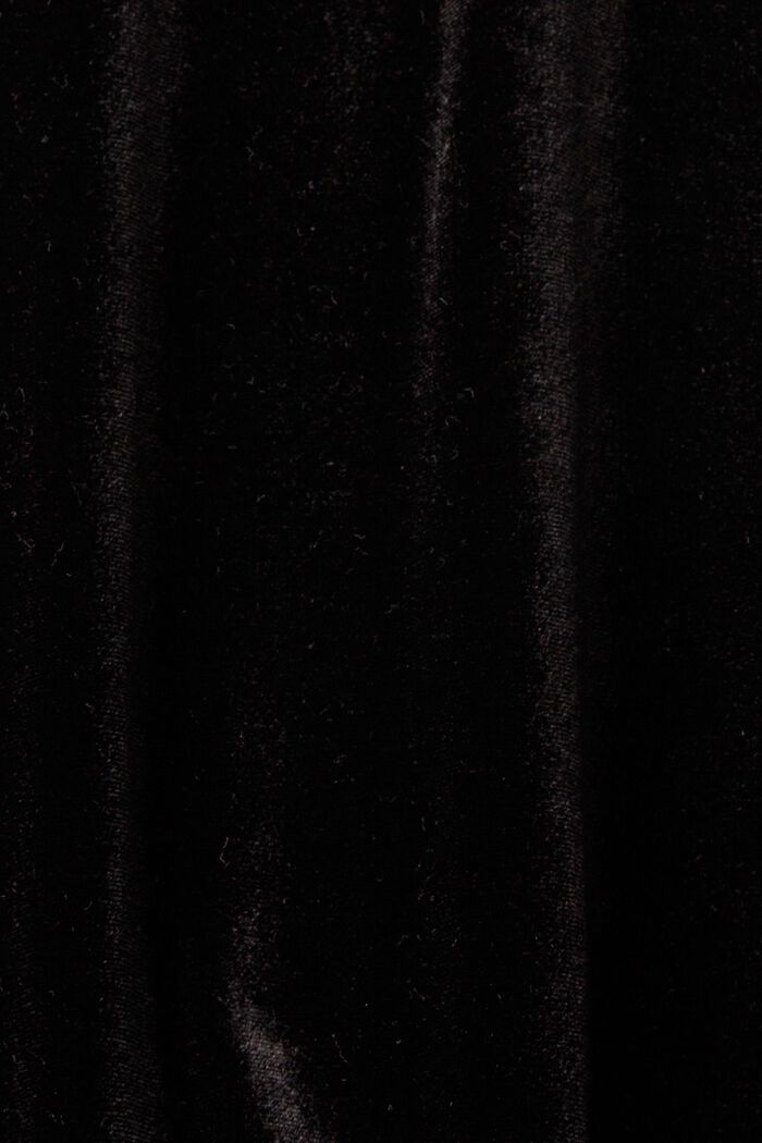Velvet dress with cut-out, BLACK, detail image number 1