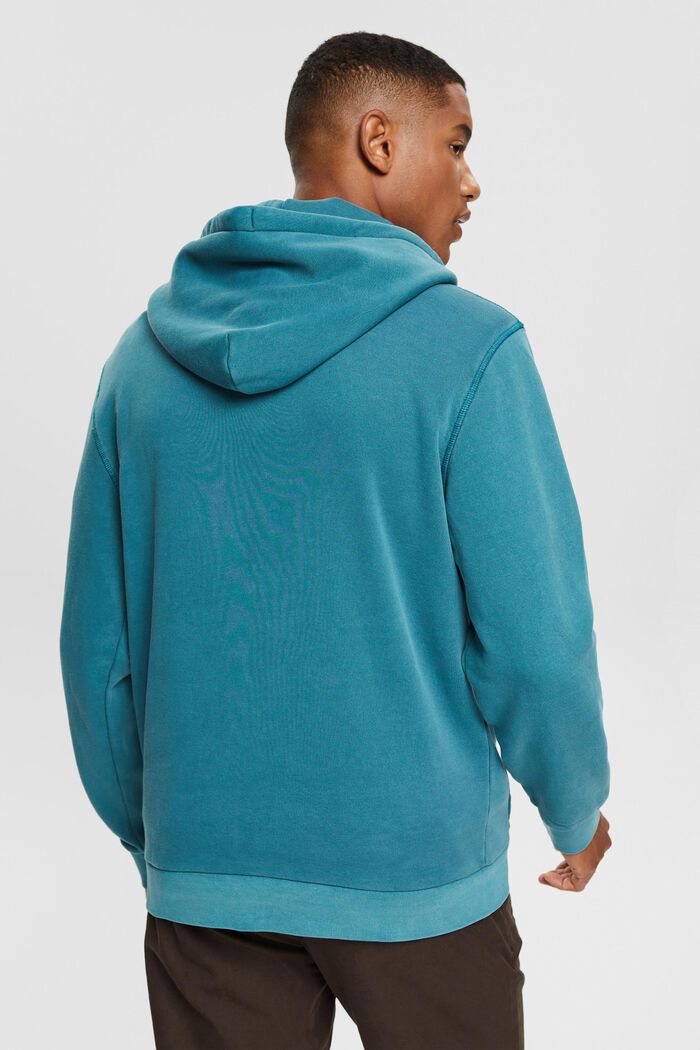 Sweatshirt hoodie, TEAL BLUE, detail image number 3