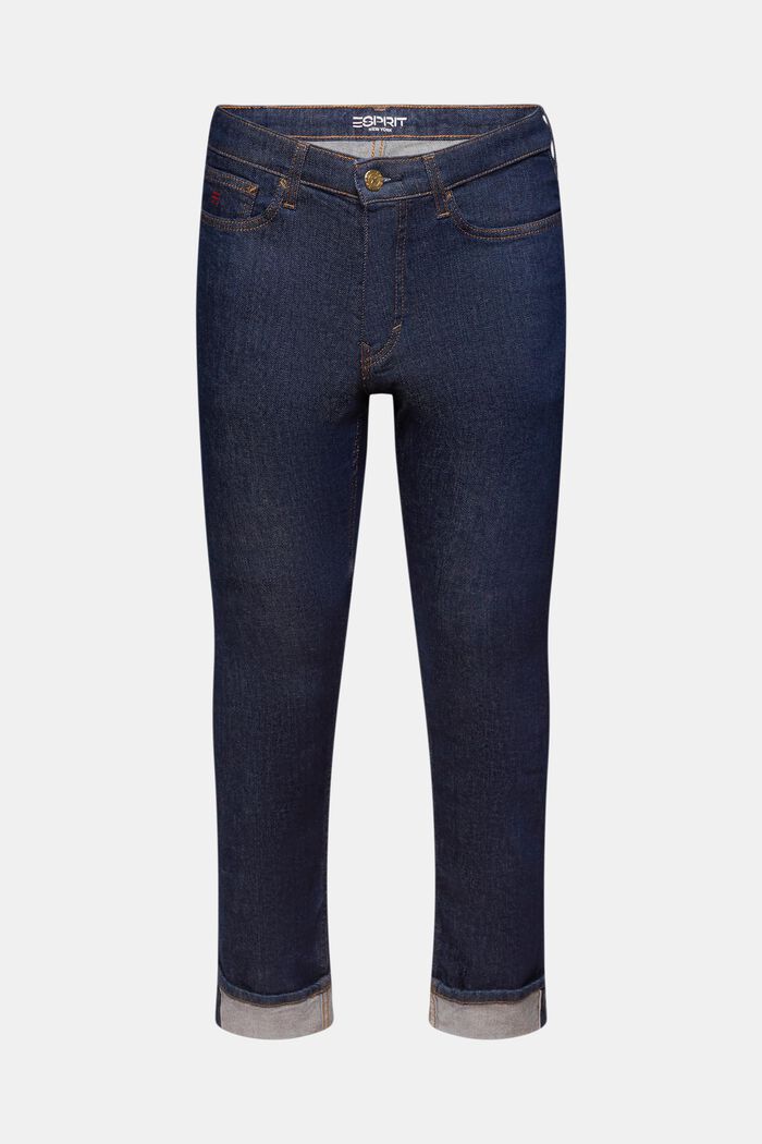 Mid-Rise Slim Selvedge Jeans, BLUE RINSE, detail image number 7