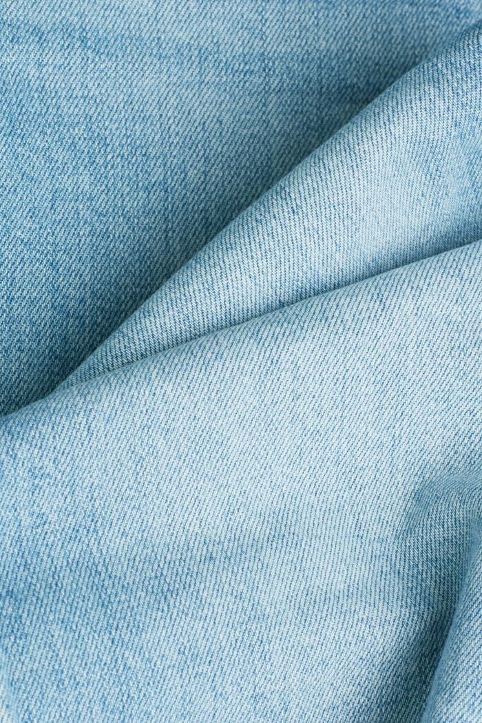 Stretch jeans containing organic cotton, BLUE LIGHT WASHED, detail image number 4