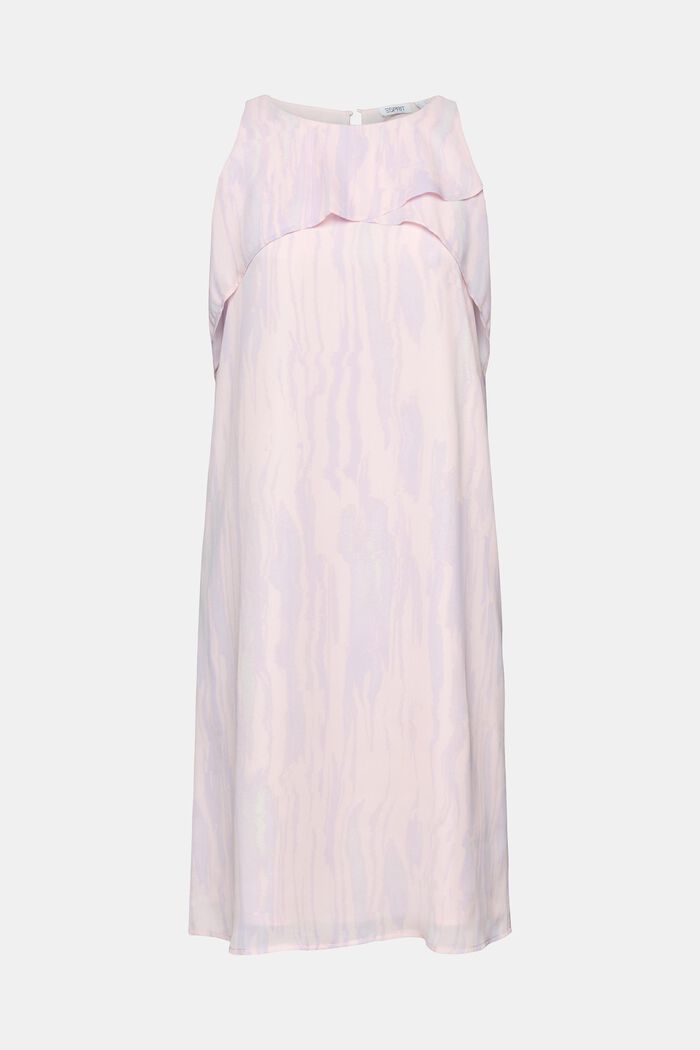 Printed Crêpe Chiffon Mini Dress, PASTEL PINK, detail image number 6
