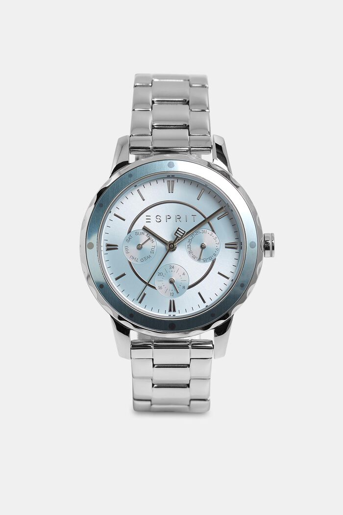 Multi-functional watch with a link strap, SILVER, detail image number 0