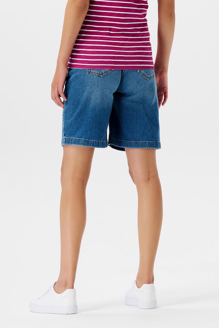 Bermuda shorts with over-the-bump waistband, BLUE MEDIUM WASHED, detail image number 0