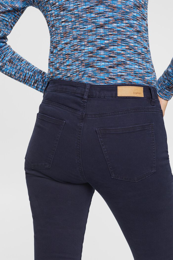 Mid-rise skinny fit trousers, NAVY, detail image number 4