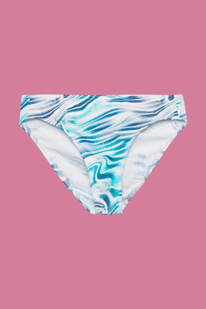 Classic bikini bottoms with wavy print, INK, detail image number 4