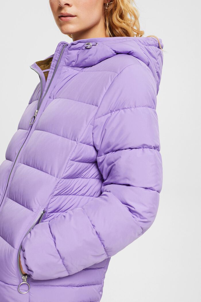 Quilted jacket with contrast lining, LILAC, detail image number 0