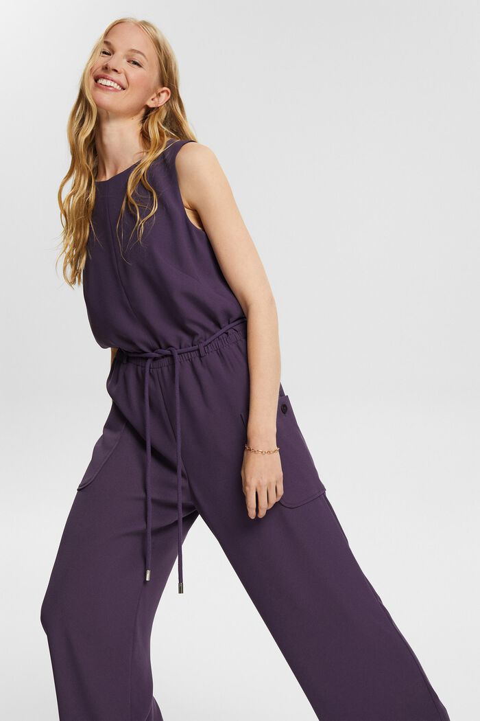 Jumpsuit with a cord belt