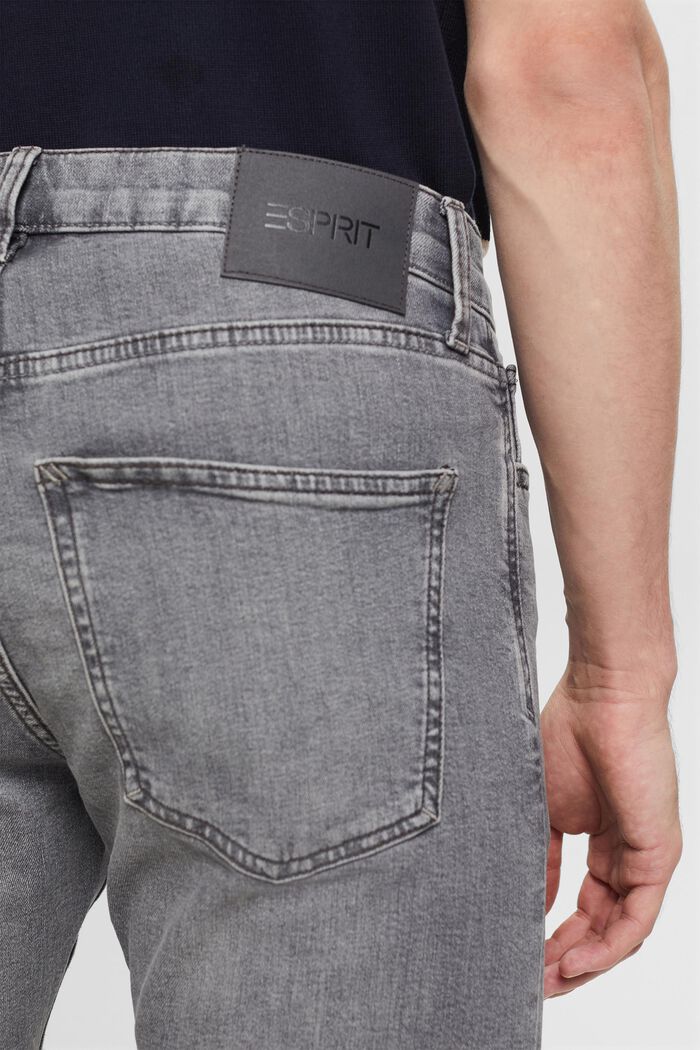 Mid-Rise Slim Tapered Jeans, GREY MEDIUM WASHED, detail image number 3