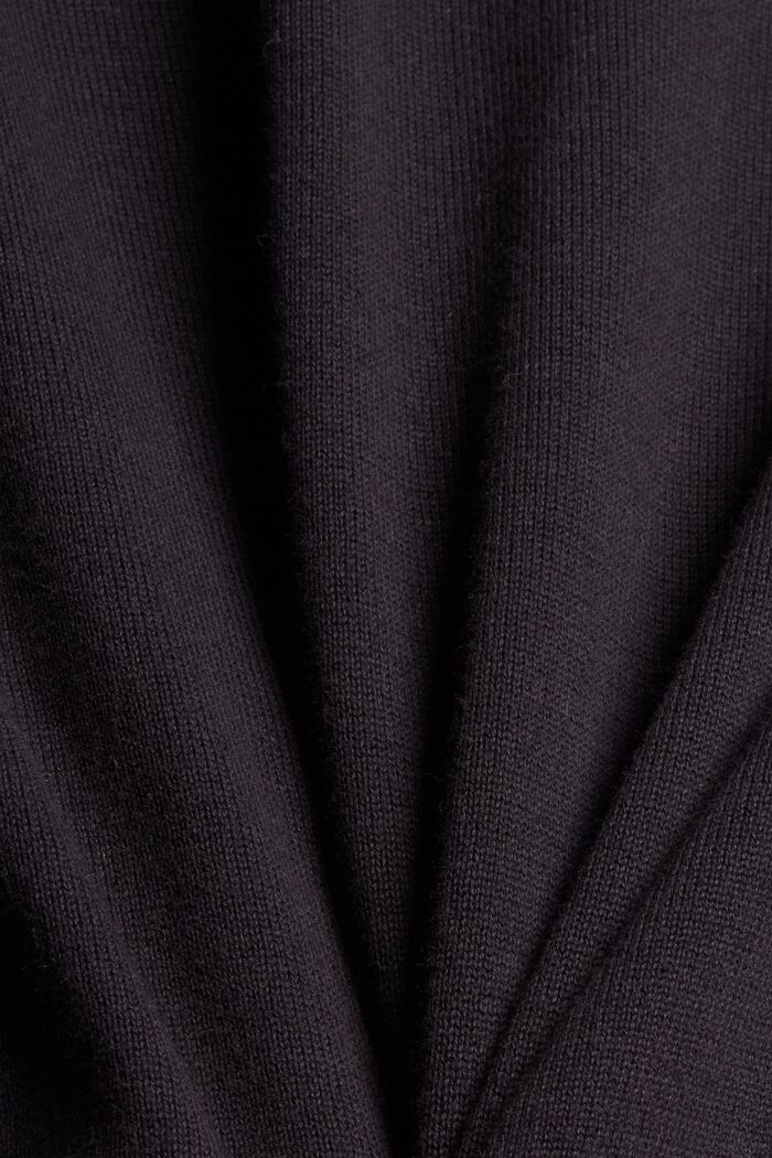 Jumper made of 100% organic cotton, BLACK, detail image number 4