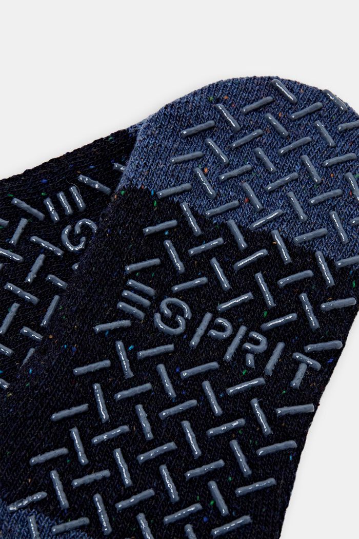 Non-slip short socks, wool blend, MARINE, detail image number 1