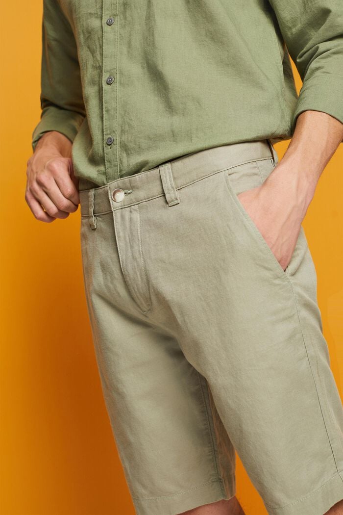 Chino-style shorts, LIGHT GREEN, detail image number 2