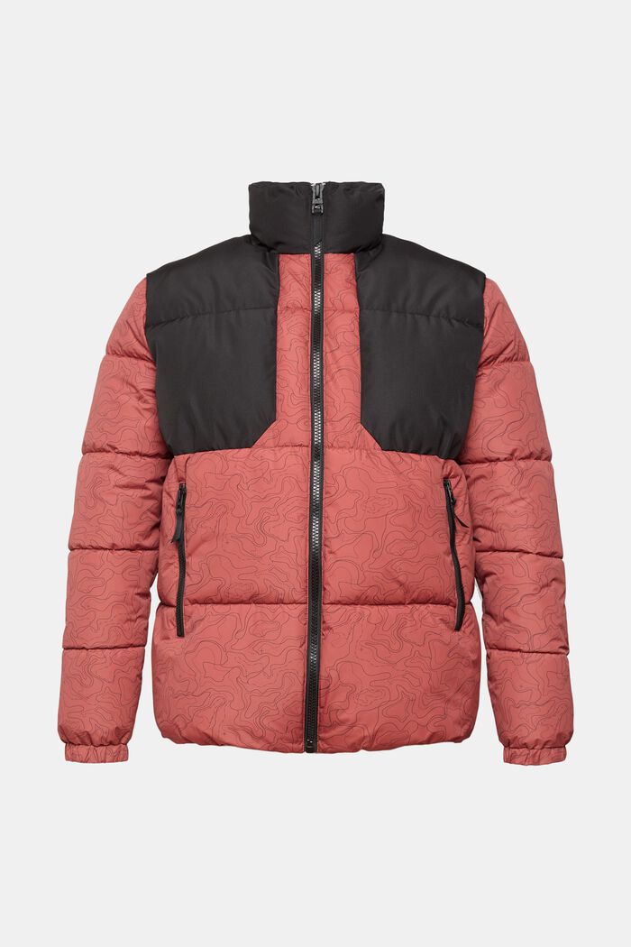 Quilted jacket with high neck