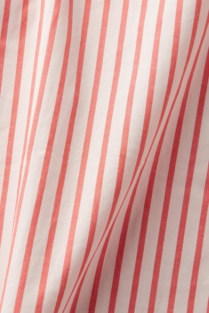 Striped Button-Down Shirt, RED, detail image number 4