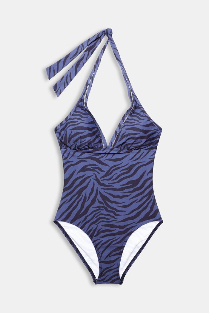 Recycled: padded printed swimsuit