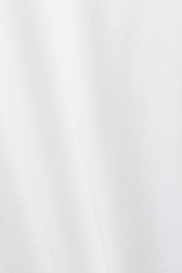 Scoop Neck T-Shirt, WHITE, detail image number 5