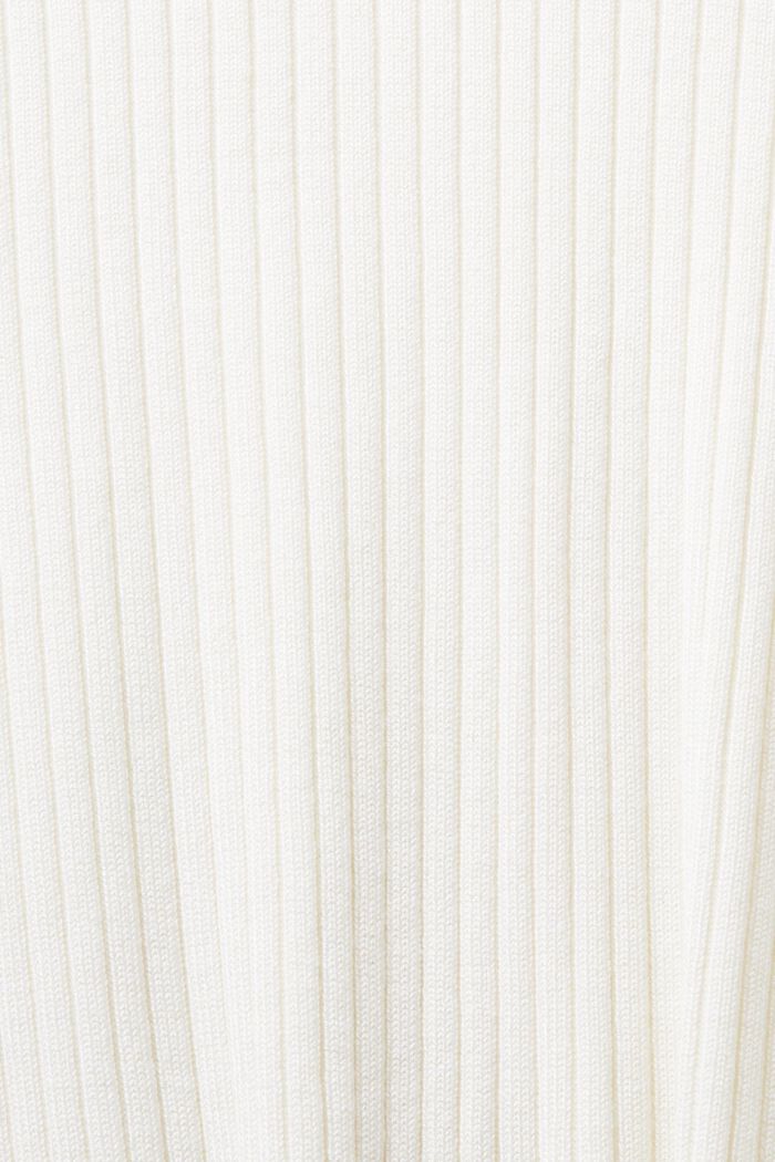 Striped Rib-Knit Top, OFF WHITE, detail image number 5