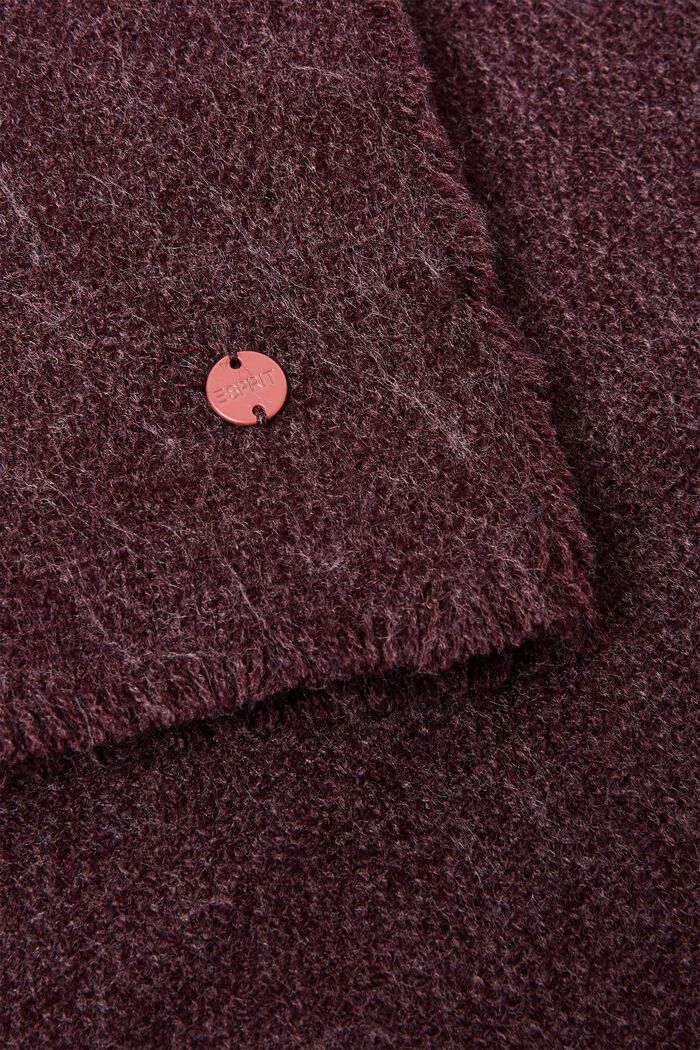 Oversized scarf, BORDEAUX RED, detail image number 1