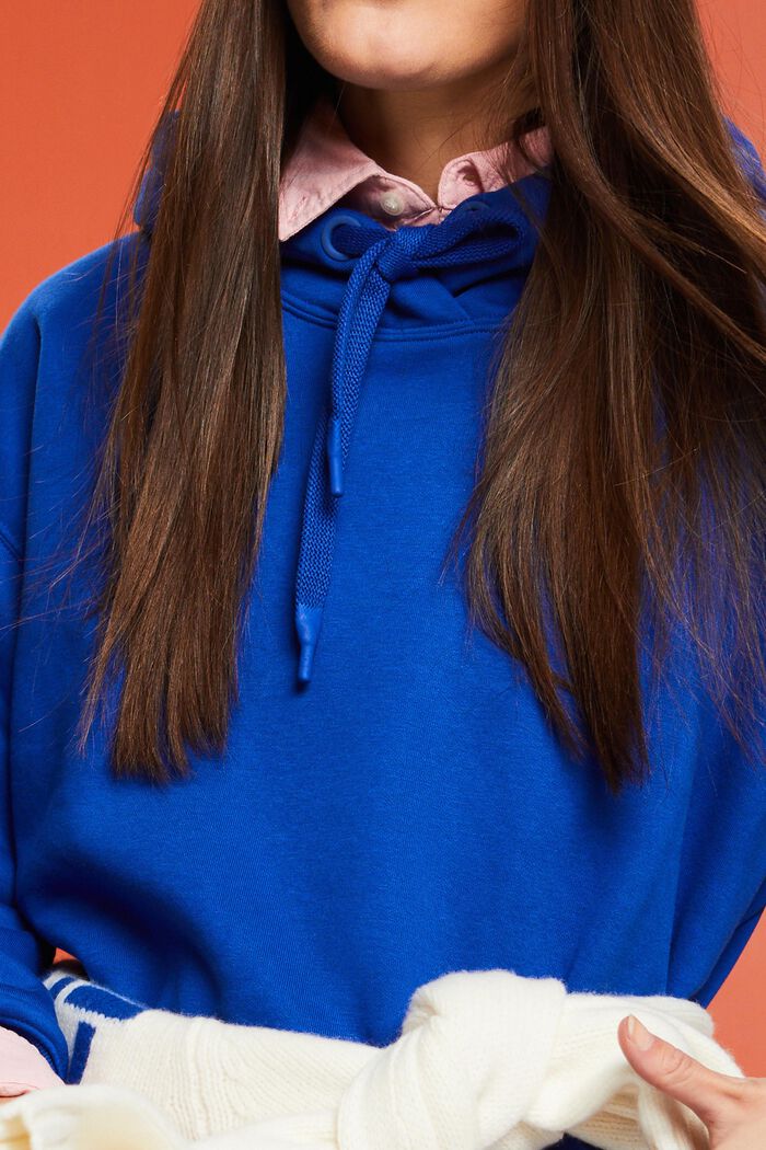 Hooded Sweatshirt Dress, BRIGHT BLUE, detail image number 2